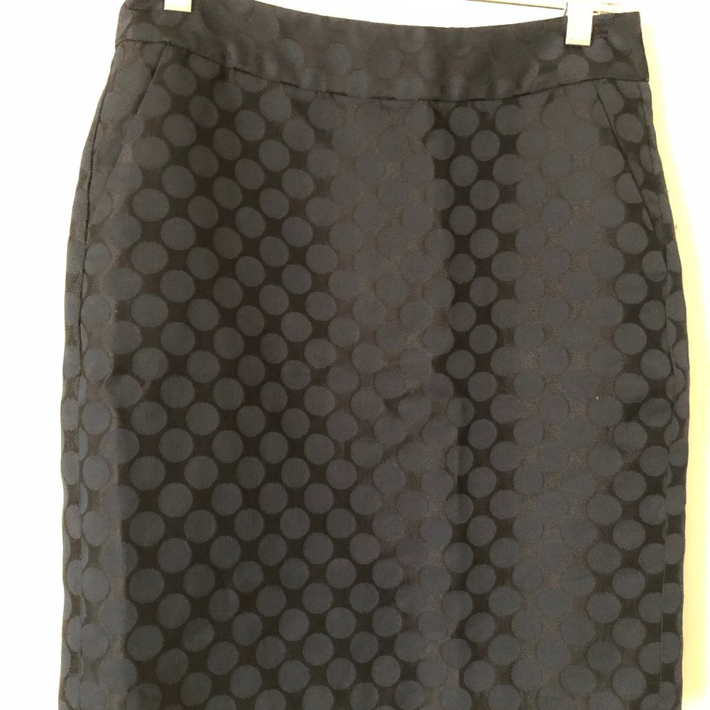 Banana Republic Navy Blue dot mini skirt